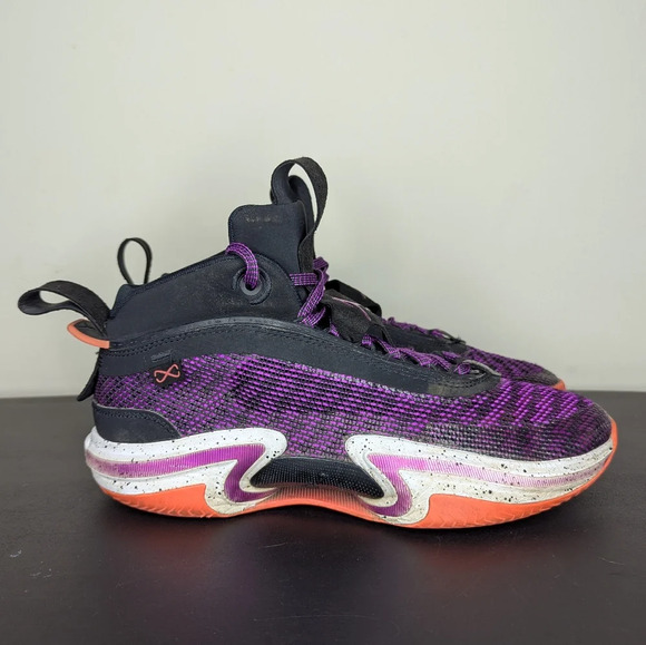 Nike Air Jordan XXXVI 36 First Light Shoe Black Hyper Violet White Youth Size 7Y - Picture 1 of 12